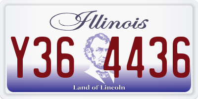 IL license plate Y364436