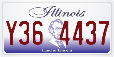 IL license plate Y364437