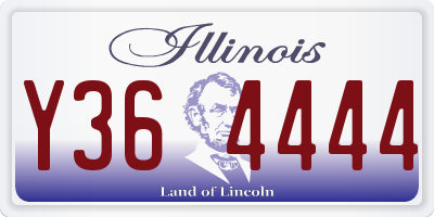 IL license plate Y364444