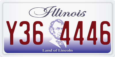 IL license plate Y364446