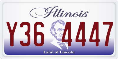 IL license plate Y364447