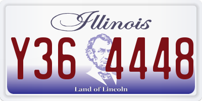 IL license plate Y364448