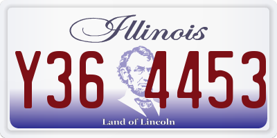 IL license plate Y364453
