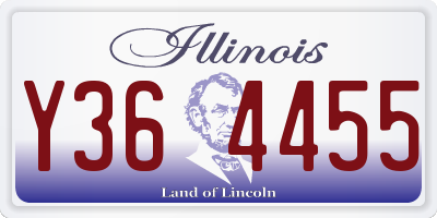 IL license plate Y364455