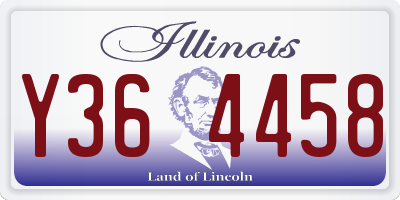 IL license plate Y364458