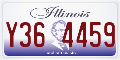 IL license plate Y364459