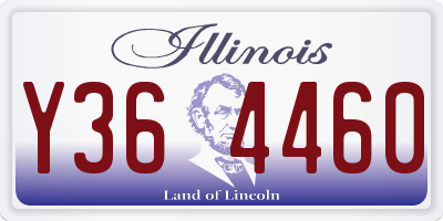IL license plate Y364460