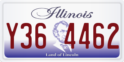 IL license plate Y364462