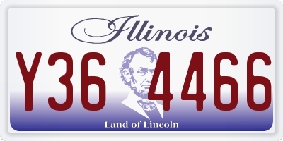 IL license plate Y364466