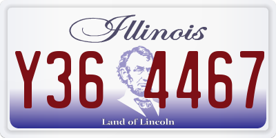 IL license plate Y364467