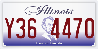 IL license plate Y364470