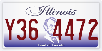 IL license plate Y364472