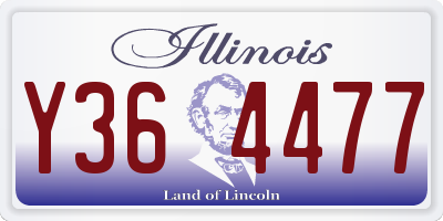 IL license plate Y364477