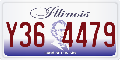 IL license plate Y364479