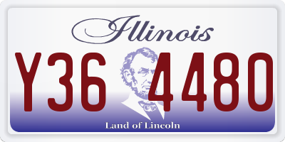 IL license plate Y364480