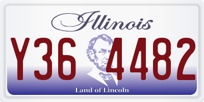 IL license plate Y364482