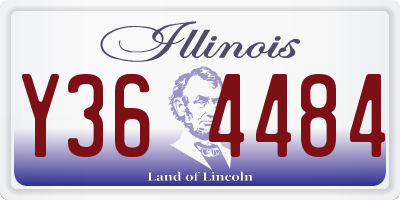 IL license plate Y364484