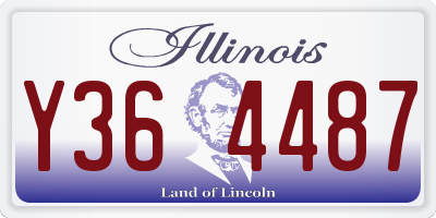 IL license plate Y364487
