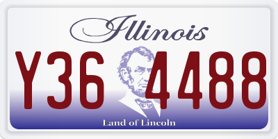 IL license plate Y364488