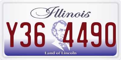 IL license plate Y364490
