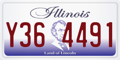 IL license plate Y364491