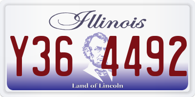 IL license plate Y364492