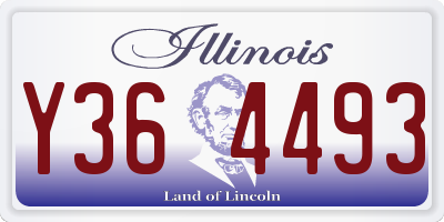 IL license plate Y364493