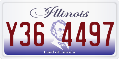 IL license plate Y364497