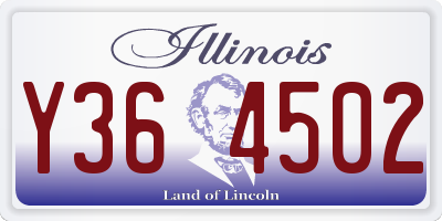 IL license plate Y364502