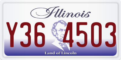 IL license plate Y364503