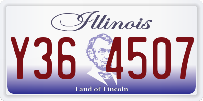 IL license plate Y364507