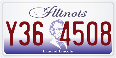 IL license plate Y364508