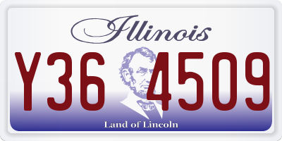 IL license plate Y364509