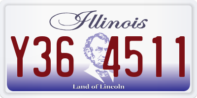 IL license plate Y364511