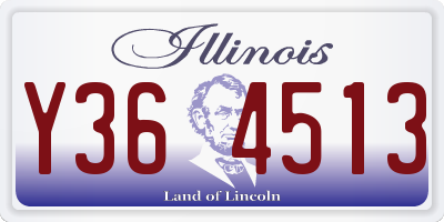 IL license plate Y364513