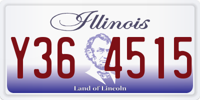 IL license plate Y364515