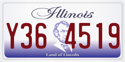 IL license plate Y364519