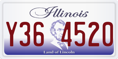 IL license plate Y364520