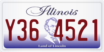 IL license plate Y364521