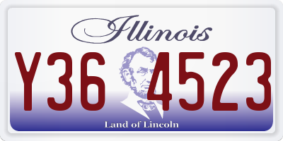 IL license plate Y364523