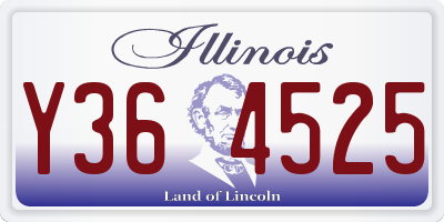 IL license plate Y364525