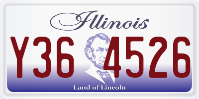 IL license plate Y364526