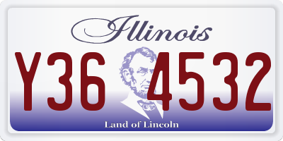 IL license plate Y364532