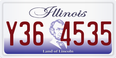 IL license plate Y364535
