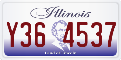 IL license plate Y364537