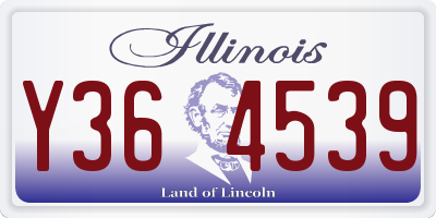 IL license plate Y364539