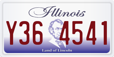 IL license plate Y364541