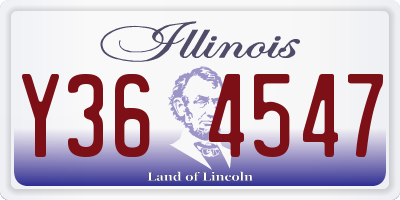 IL license plate Y364547