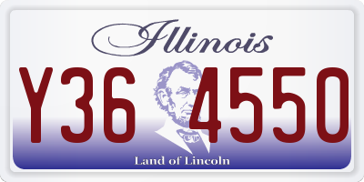 IL license plate Y364550