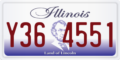 IL license plate Y364551